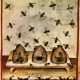 Künstlerische Darstellung von Bienenkörben im Mittelalter
